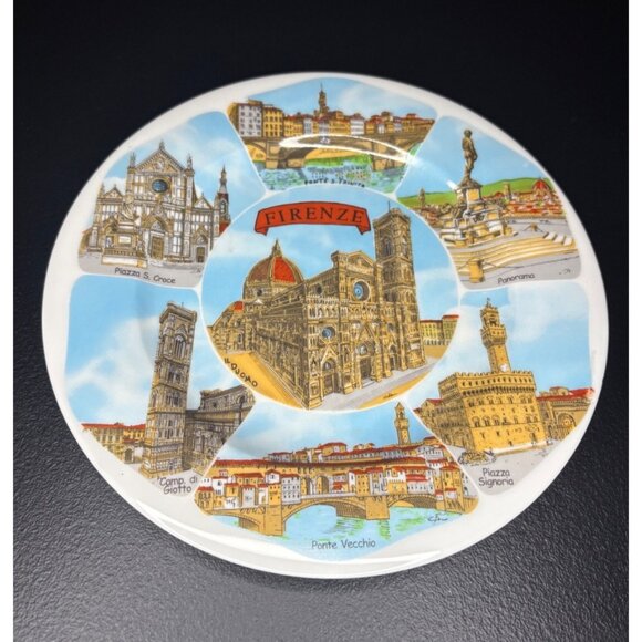 Other - Vintage 8" Firenze Florence Italy Collector Porcelain Plate Edition 1 By SKV